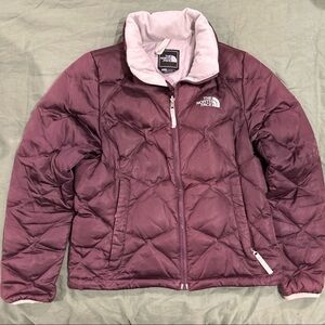 The North Face 550 Down Jacket Womens XS Plum Zip-In Compatible Puffer